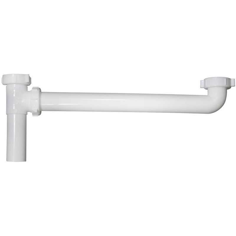 Plumb Pak 125A-16WK End Outlet Continuous Waste Direct Connect, 1.5 x 16 Inch, White - Image 1